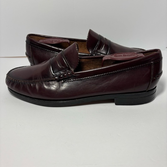 Dexter Penny Loafers Dress Shoes Mens Size 11 Burgundy Leather Slip On Made USA main image 4